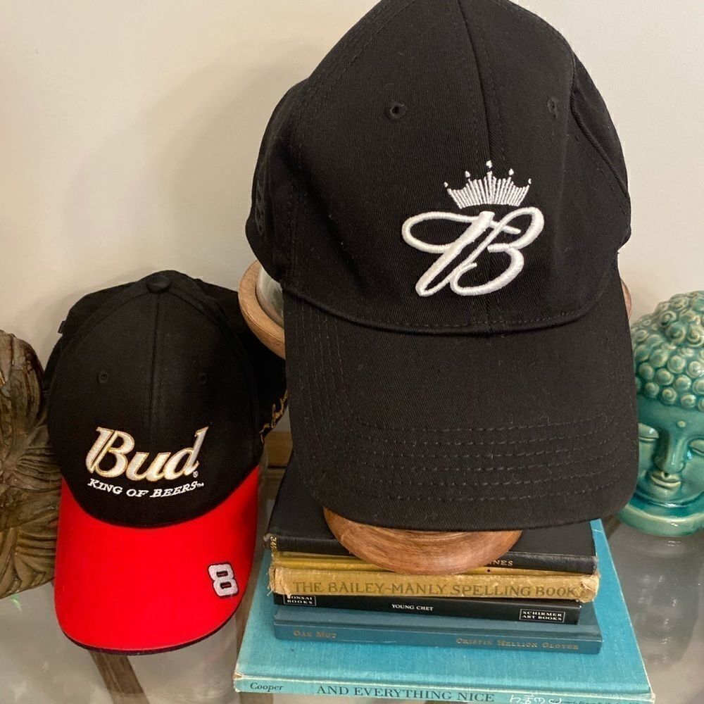 2 Budweiser Dale Jr hats. EUC.